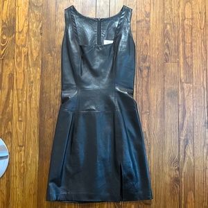 VARIAZIONI Mini Dress Real Leather Size 4